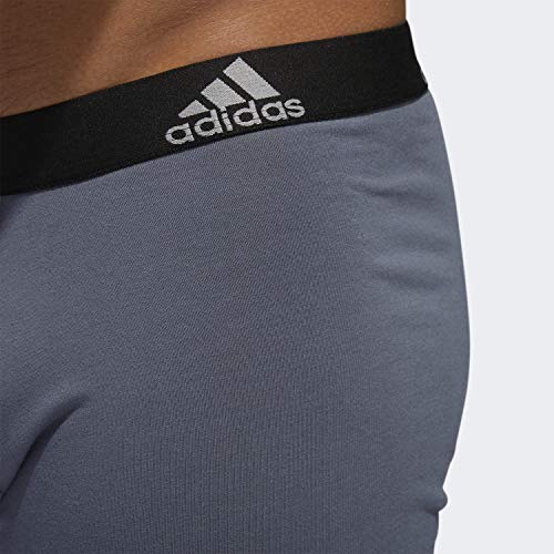 adidas Ropa Interior de algodón elástico para Hombre, Paquete de 3, Onix/Negro Negro/Onix Gris/Negro, Pequeño