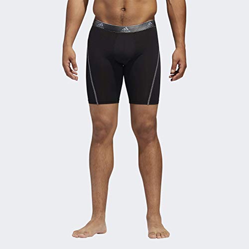 adidas Ropa Interior Deportiva Performance Midway (Paquete de 2), Hombre, Ropa Interior, 5146798A, Sundown Negro Negro/Gris, Large adidas Ropa Interior Deportiva Performance Midway (Paquete de 2), Hombre, Ropa Interior, 5146798A, Sundown Negro Negro/Gris, Large