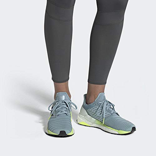 adidas Solar Boost W, Zapatillas de Entrenamiento Mujer, Grau (Ash Grey/Onix/Hi-Res Yellow 0), 39 1/3 EU