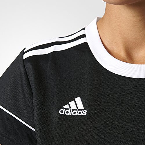 adidas Squad 17 JSY W Camiseta, Mujer, Negro (Negro/Blanco), M