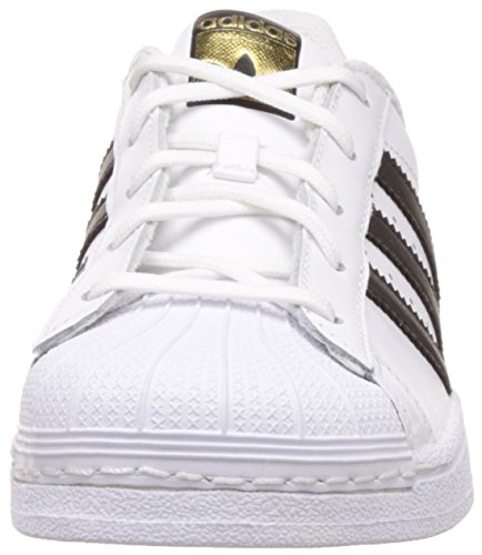 adidas Superstar C, Zapatillas de Baloncesto Unisex Niños, Blanco (Footwear White/Core Black/Footwear White 0), 34 EU