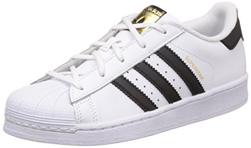 adidas Superstar C, Zapatillas de Baloncesto Unisex Niños, Blanco (Footwear White/Core Black/Footwear White 0), 34 EU