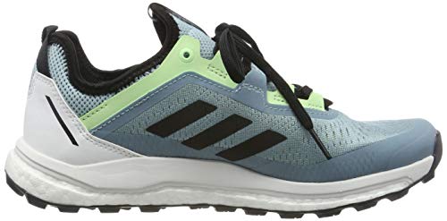 adidas Terrex Agravic Flow W, Zapatillas de Cross Mujer, Gris (Ash Grey S18/Core Black/Glow Green Ash Grey S18/Core Black/Glow Green), 38 EU