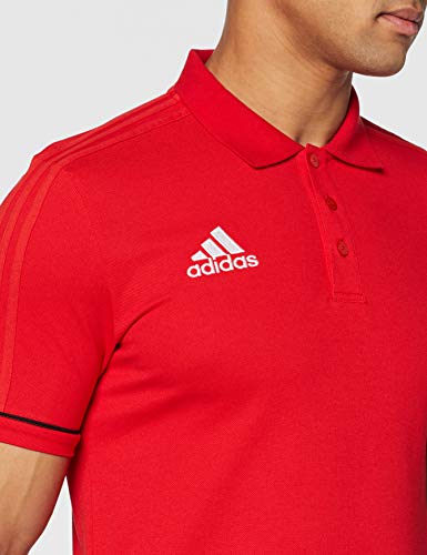 adidas Tiro17 Co Polo, Hombre, Rojo (Escarl/Negro/Blanco), S adidas Tiro17 Co Polo, Hombre, Rojo (Escarl/Negro/Blanco), S