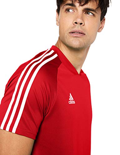 adidas TIRO19 TR JSY Camiseta de Manga Corta, Hombre, Power Red/White, L