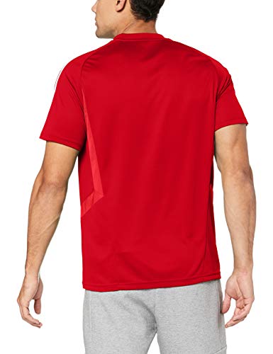 adidas TIRO19 TR JSY Camiseta de Manga Corta, Hombre, Power Red/White, L