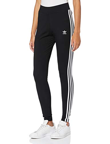 adidas Tres Bds Mallas, Mujer, Negro (Black/White), Tamaño del Fabricante 36