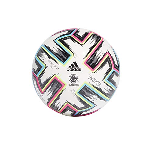 adidas UNIFO Mini BalĂłn de FĂștbol, Men's, White/Black/Signal Green/Bright Cyan, 1 adidas UNIFO Mini BalĂłn de FĂștbol, Men's, White/Black/Signal Green/Bright Cyan, 1