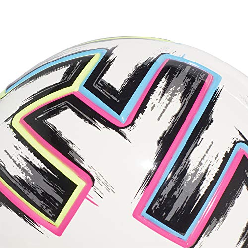 adidas UNIFO Mini BalĂłn de FĂștbol, Men's, White/Black/Signal Green/Bright Cyan, 1 adidas UNIFO Mini BalĂłn de FĂștbol, Men's, White/Black/Signal Green/Bright Cyan, 1