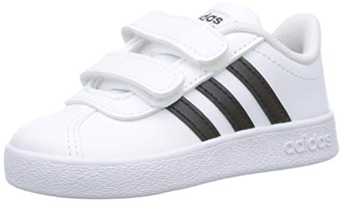 adidas VL Court 2.0 CMF I, Zapatillas de Deporte Unisex niño, Blanco (FTWR White/Core Black/FTWR White FTWR White/Core Black/FTWR White), 23 EU