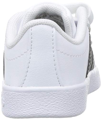 Adidas VL Court 2.0 CMF I, Zapatillas de Gimnasia Unisex bebé, Blanco Core Black/FTWR White, 27 EU