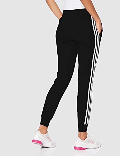adidas W E 3s Pant Pantalones Deportivos, Mujer, Negro (Black/White), XS adidas W E 3s Pant Pantalones Deportivos, Mujer, Negro (Black/White), XS