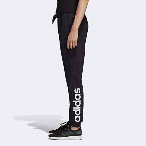 adidas W E Lin Pant Pantalones de Deporte, Mujer, Black/White, L