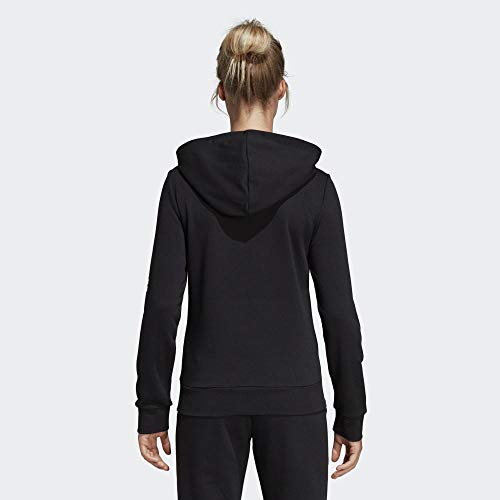 adidas W Essentials Linear HD Sudadera con Capucha, Mujer, Negro (Black/White), M