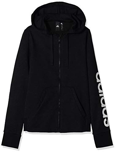 adidas W Essentials Linear HD Sudadera con Capucha, Mujer, Negro (Black/White), M