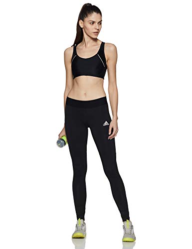 adidas W MH 3S Tights Mallas, Mujer, Black/White, M