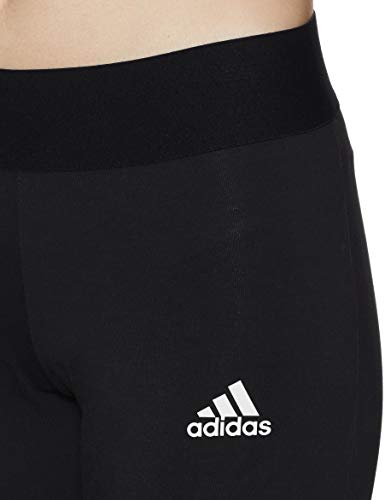 adidas W MH 3S Tights Mallas, Mujer, Black/White, M