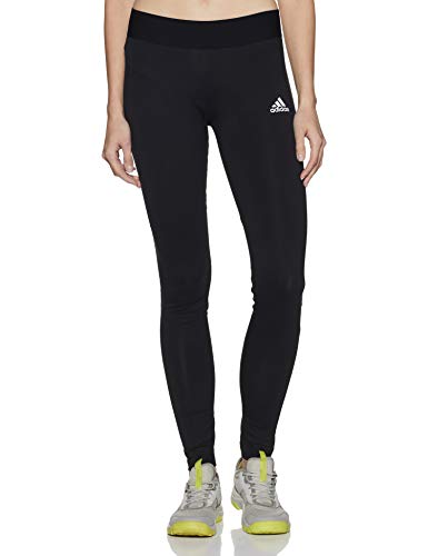 adidas W MH 3S Tights Mallas, Mujer, Black/White, M