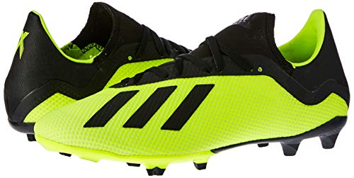 Adidas X 18.3 FG, Zapatillas de Fútbol para Hombre, Amarillo (Solar Yellow/Core Black/Footwear White 0), 42 EU