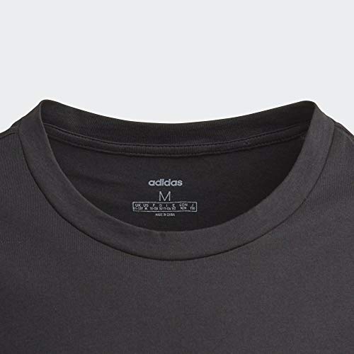 adidas YG E Lin tee Camiseta de Manga Corta, NiƱas, Black/White, 7-8Y adidas YG E Lin tee Camiseta de Manga Corta, NiƱas, Black/White, 7-8Y