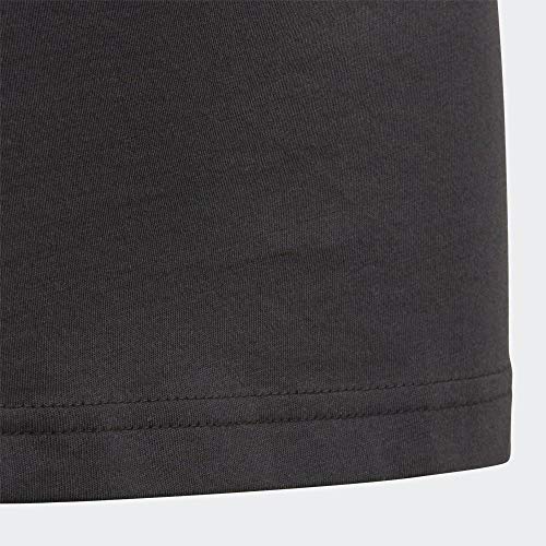 adidas YG E Lin tee Camiseta de Manga Corta, NiƱas, Black/White, 7-8Y adidas YG E Lin tee Camiseta de Manga Corta, NiƱas, Black/White, 7-8Y