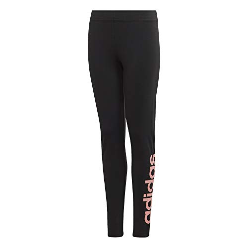 adidas YG E Lin TGHT Mallas, NiƱas, Negro/Rosglo, 146 (10/11 AƱos) adidas YG E Lin TGHT Mallas, NiƱas, Negro/Rosglo, 146 (10/11 AƱos)