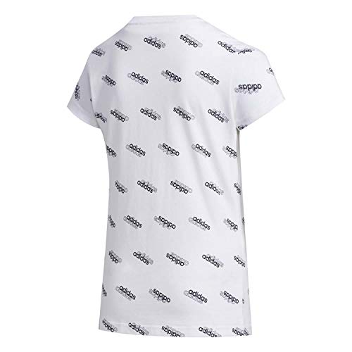 adidas Yg FAV T Camiseta, NiƱas, Blanco/Negro, 140 (9/10 AƱos) adidas Yg FAV T Camiseta, NiƱas, Blanco/Negro, 140 (9/10 AƱos)