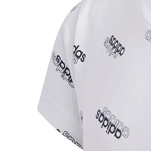 adidas Yg FAV T Camiseta, NiƱas, Blanco/Negro, 140 (9/10 AƱos) adidas Yg FAV T Camiseta, NiƱas, Blanco/Negro, 140 (9/10 AƱos)