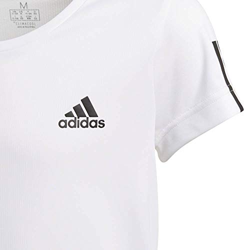 adidas YG TR EQ tee Camiseta de Manga Corta, NiƱas, White/Black, 5-6Y adidas YG TR EQ tee Camiseta de Manga Corta, NiƱas, White/Black, 5-6Y