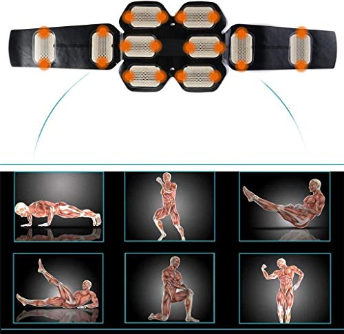 ADLIN AB Cinturón Abs ccsme Trainer estimulador Muscular Cinturón de estómago tonificación Entrenamiento USB Recargable Body Fitness Trainer Gym y Aparato Home Fitness Cinturón de Masaje ADLIN AB Cinturón Abs ccsme Trainer estimulador Muscular Cinturón de estómago tonificación Entrenamiento USB Recargable Body Fitness Trainer Gym y Aparato Home Fitness Cinturón de Masaje