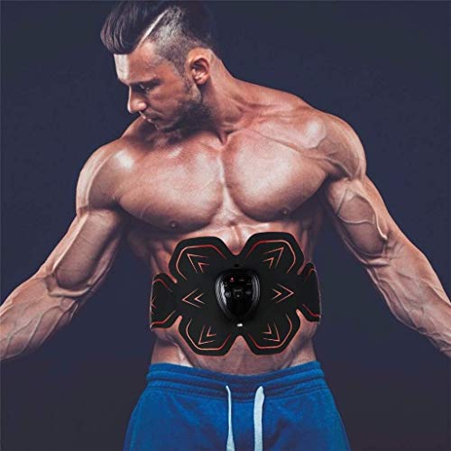 ADLIN AB Cinturón Abs ccsme Trainer estimulador Muscular Cinturón de estómago tonificación Entrenamiento USB Recargable Body Fitness Trainer Gym y Aparato Home Fitness Cinturón de Masaje