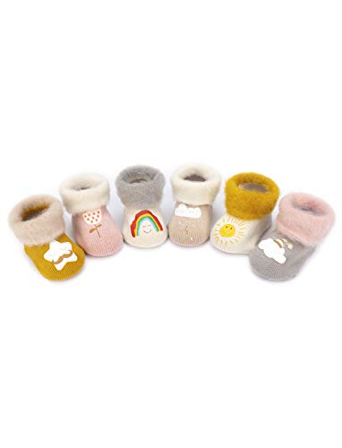 Adorel Calcetines Termicos de Felpa para Bebé Niña Lote de 6 Fenómeno Meteorológico 21-23 (Tamaño del Fabricante L) Adorel Calcetines Termicos de Felpa para Bebé Niña Lote de 6 Fenómeno Meteorológico 21-23 (Tamaño del Fabricante L)