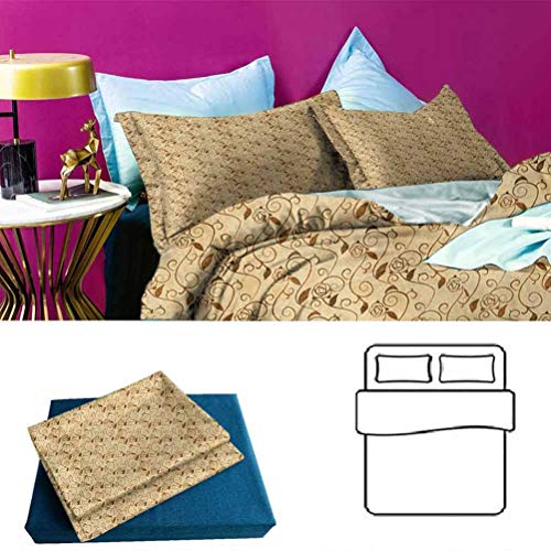 Adorise Juegos de Cama Juego de Funda nórdica Liviana con Flores rizadas florecientes Tan Suave y cómodo - Tamaño King Adorise Juegos de Cama Juego de Funda nórdica Liviana con Flores rizadas florecientes Tan Suave y cómodo - Tamaño King