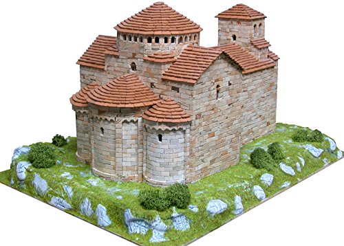Aedes 1101. Kit de construccion en piedra Iglesia Sant Jaume de Frontanya. Base y decoracion incluida
