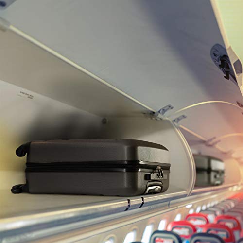 Aerolite ABS Maleta Equipaje de mano cabina rígida ligera con 4 ruedas, 55cm, Gris oscuro Aerolite ABS Maleta Equipaje de mano cabina rígida ligera con 4 ruedas, 55cm, Gris oscuro