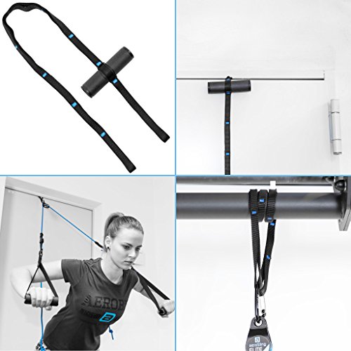 aeroSling Sling Trainer Elite, Suspension Trainer para el Entrenamiento de Todo el Cuerpo con su Propio Peso Corporal, Incluyendo DVD de Fitness Online con Planes de Entrenamiento, Anclaje de Puerta