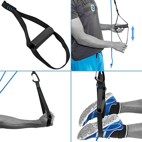 aeroSling Sling Trainer Elite, Suspension Trainer para el Entrenamiento de Todo el Cuerpo con su Propio Peso Corporal, Incluyendo DVD de Fitness Online con Planes de Entrenamiento, Anclaje de Puerta