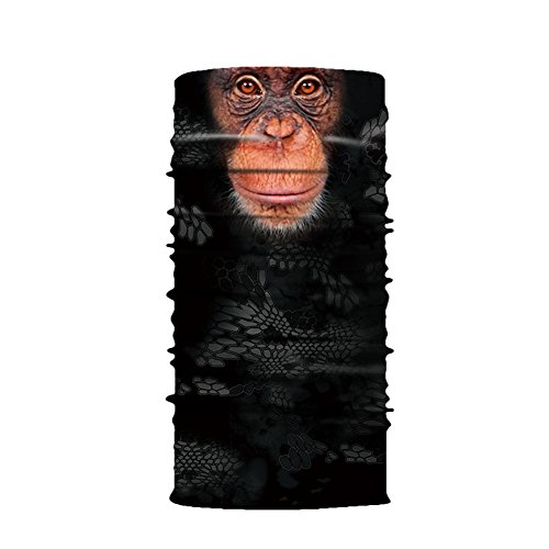 Aesy Deportes Cara Máscara, Bufanda de Ciclismo, Al Aire Libre 3D Animal Tigre Impreso Rápido Seco Quitasol Sweatband Banda para el Cabello Cabeza Bufanda (A7)