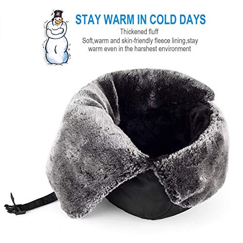 Aesy Sombrero de Invierno, Sombrero de Felpa, Invierno Gorros Rusos de Soldado, Caliente Gorro, Ushanka Oreja Solapa Barbilla Correa y A Prueba de Viento Máscara Aesy Sombrero de Invierno, Sombrero de Felpa, Invierno Gorros Rusos de Soldado, Caliente Gorro, Ushanka Oreja Solapa Barbilla Correa y A Prueba de Viento Máscara