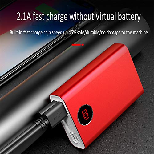 AEU Mini Power Bank 20000Mah Salidas Dual 2.1A Cargador De Teléfono Portátil Paquete De Batería Externa Ultracompacto con Pantalla Digital LED Compatible para iPhone iPad Samsung Huawei Y Más