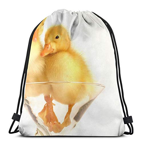 Affordable shop Patitos de cristal pelusa con cordón de cordón, ligero, gimnasio, viajes, yoga, bolsa de hombro para senderismo, natación, playa Affordable shop Patitos de cristal pelusa con cordón de cordón, ligero, gimnasio, viajes, yoga, bolsa de hombro para senderismo, natación, playa