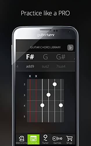 Afinador de guitarras y bajo - Guitar Tuna - The Ultimate Free Tuner for Guitar, Bass and Ukulele with Chord tab game and Metronomo