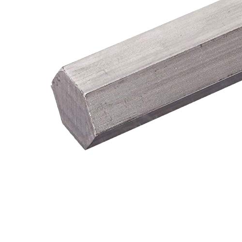 AFuex Barra de Varilla de Aluminio Hexagonal - Barra Maciza de Aluminio 6061 Longitud 300 mm,H16mm*L300mm