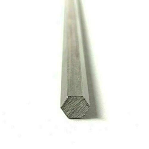 AFuex Barra de Varilla de Aluminio Hexagonal - Barra Maciza de Aluminio 6061 Longitud 300 mm,H16mm*L300mm