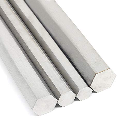 AFuex Barra de Varilla Hexagonal de Aluminio - Barra Maciza de Aluminio 6061,H12mm*L300mm