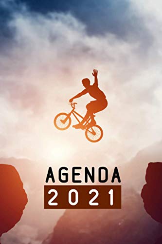 Agenda 2021: Planificador semanal y mensual | Del 1 de enero de 2021 al 31 de diciembre de 2021 |Organizador Planner Diario | idea de regalos originales Bicicleta de motocross