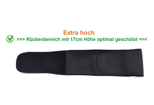 AGIA TEX Germany - Faja lumbar elástica de neopreno S = 60 – 75 cm de contorno abdominal negro AGIA TEX Germany - Faja lumbar elástica de neopreno S = 60 – 75 cm de contorno abdominal negro