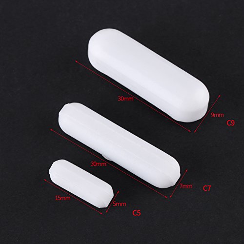Agitador MagnéTico, Barra de Agitación de PTFE Tipo C de 5 Piezas, Pulga de Agitador de Laboratorio de Resistencia a Altas Temperaturas, Hiladora de Laboratorio para Mezclador Magnético(C7*30mm) Agitador MagnéTico, Barra de Agitación de PTFE Tipo C de 5 Piezas, Pulga de Agitador de Laboratorio de Resistencia a Altas Temperaturas, Hiladora de Laboratorio para Mezclador Magnético(C7*30mm)