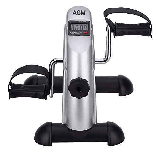 AGM Mini Bicicleta estática Pedales Aparato de Ejercicios para Entrenamiento de Brazos y Piernas en casa AGM Mini Bicicleta estática Pedales Aparato de Ejercicios para Entrenamiento de Brazos y Piernas en casa