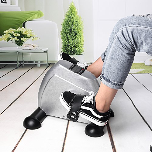 AGM Mini Pedal de Ejercicio Estaticos para Bicicleta de Ejercicio para Brazos y Piernas con Pantalla LCD y Resistencia Ajustable, Ciclo de Resistencia en Interiores (Plata) AGM Mini Pedal de Ejercicio Estaticos para Bicicleta de Ejercicio para Brazos y Piernas con Pantalla LCD y Resistencia Ajustable, Ciclo de Resistencia en Interiores (Plata)